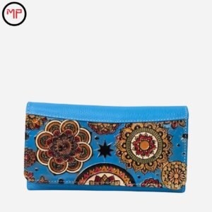 Billetera Mandala Azul Cielo