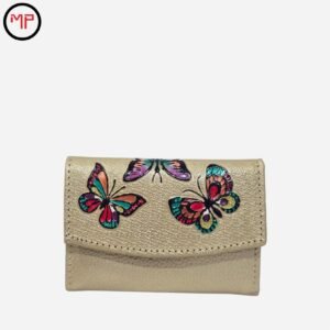 Billetera Monedero Dorada Dama