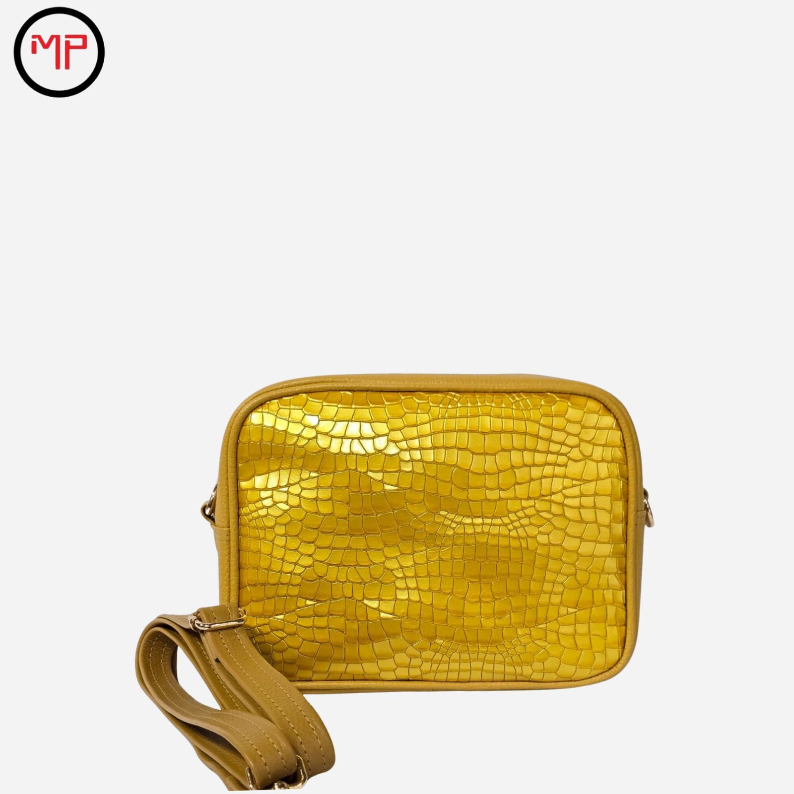 Bolso Croco Amarillo
