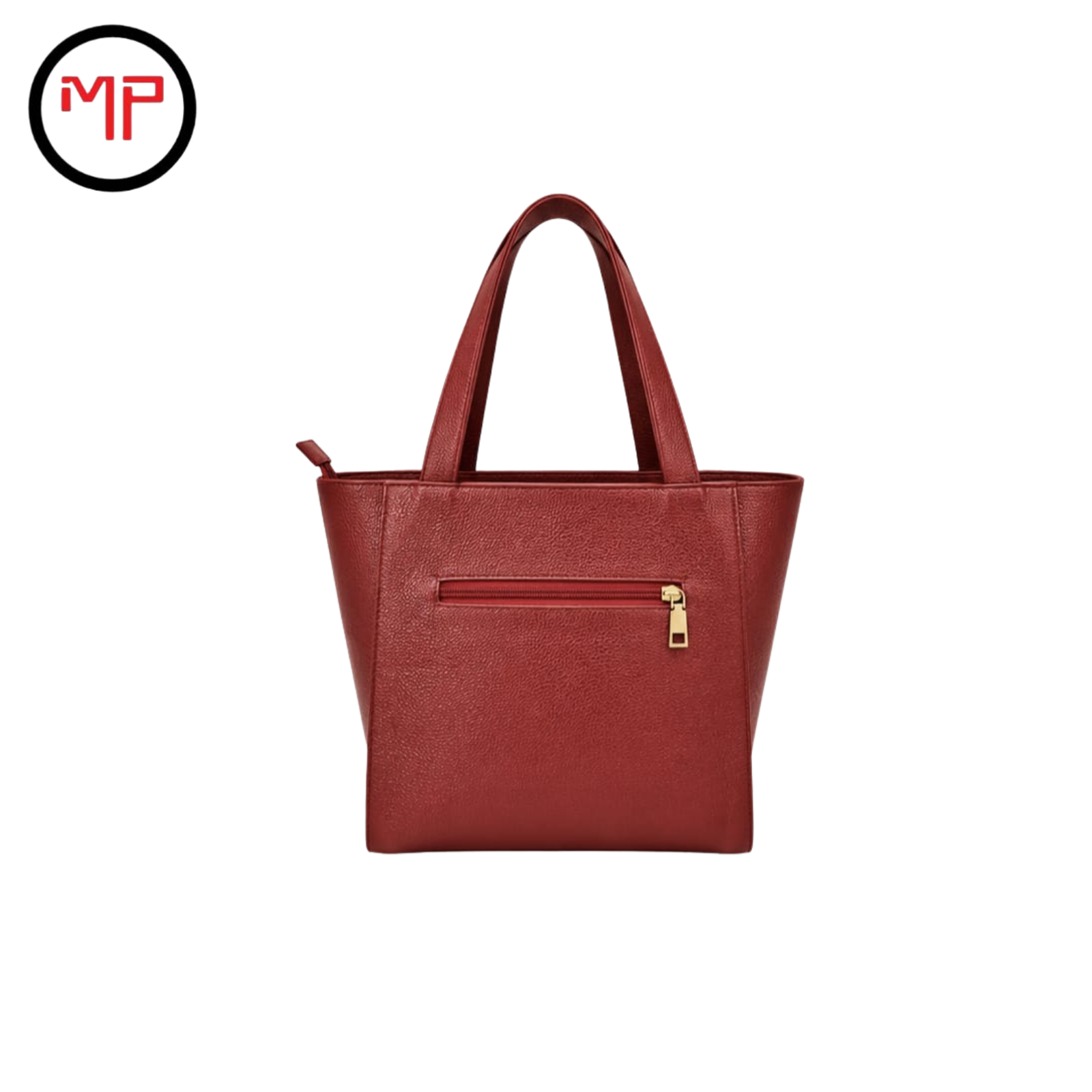 Bolso Broche Cuero Rojo