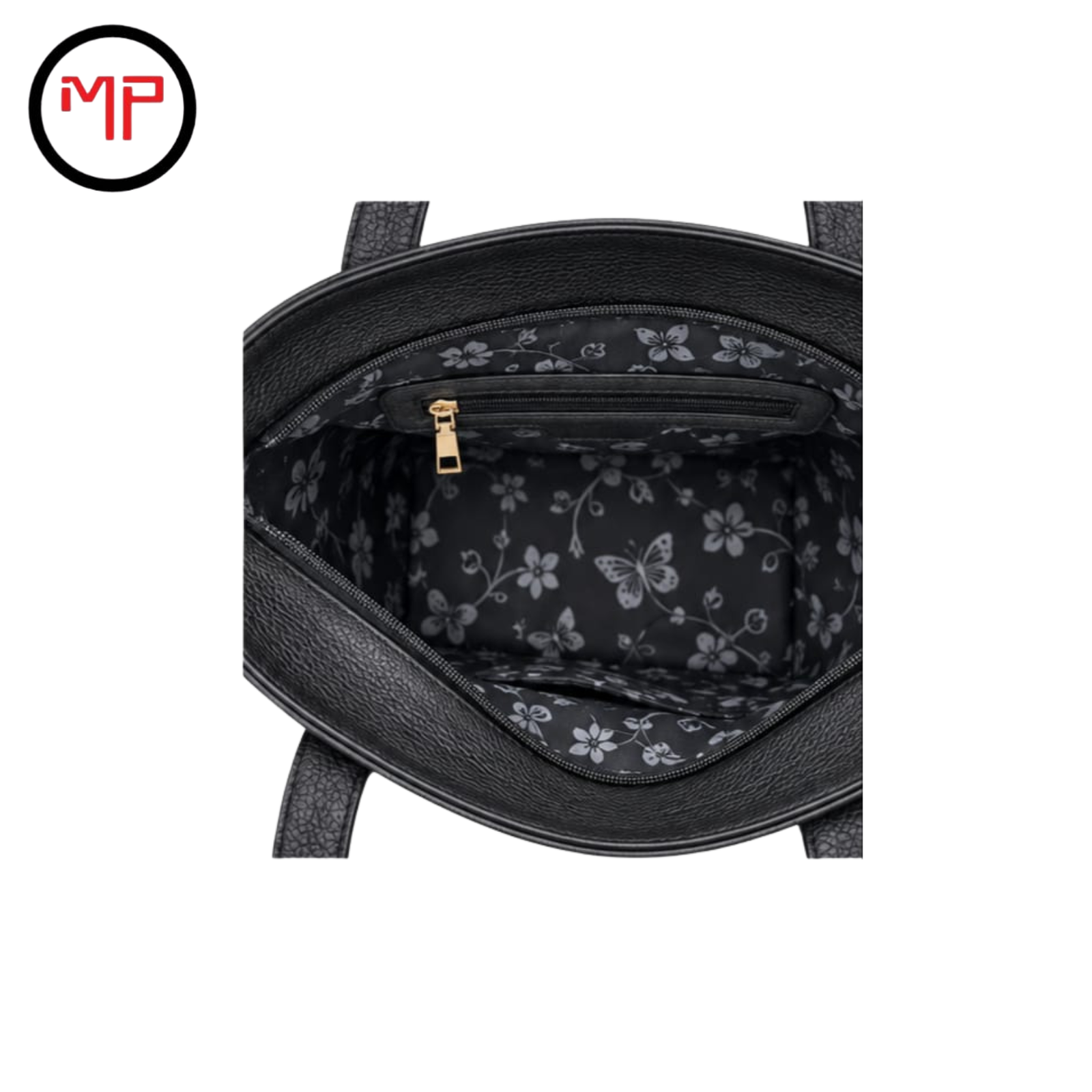 Bolso Cuero Dama Negro