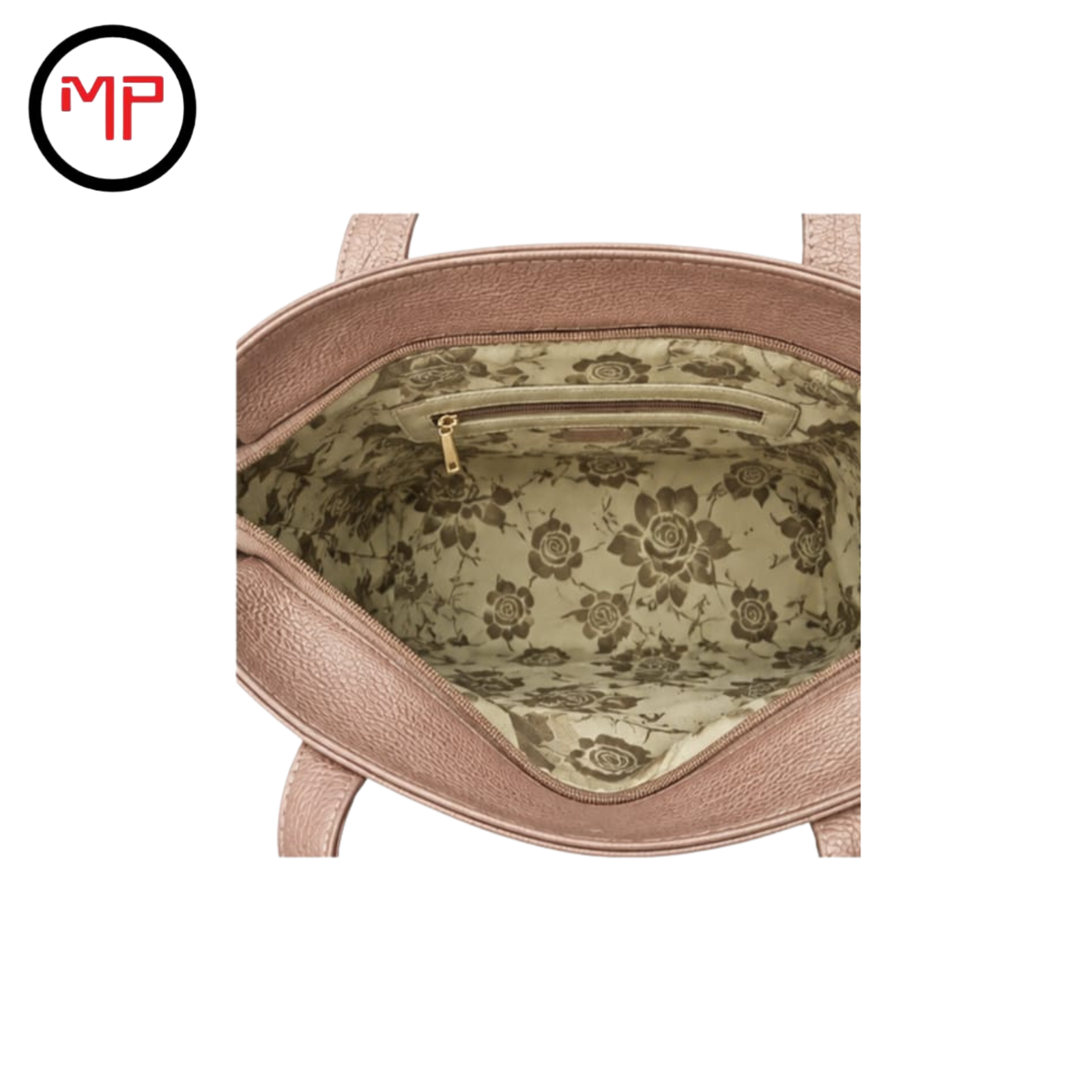 Bolso Cuero Oro Rosa