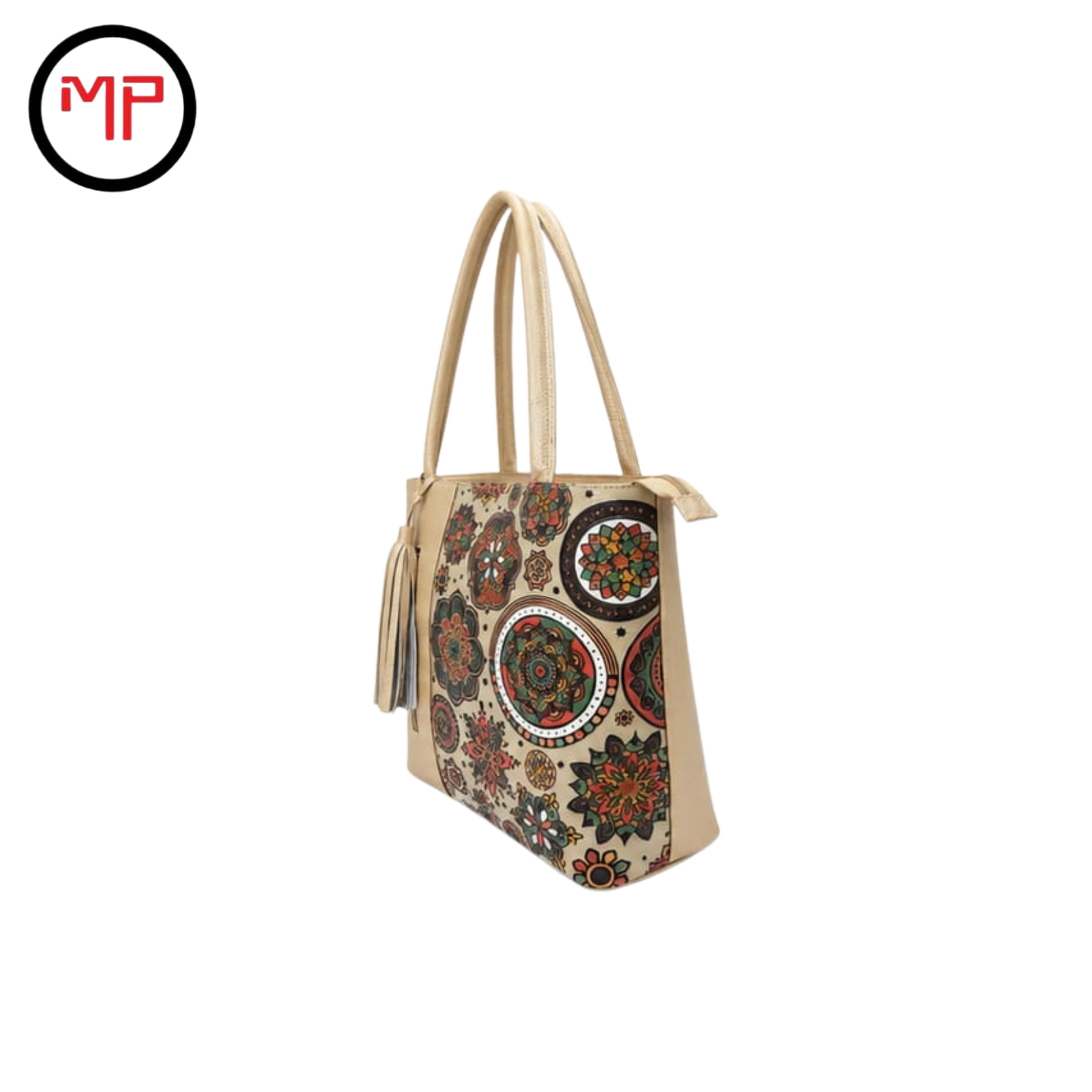 Bolso Dorado Cuero Dama