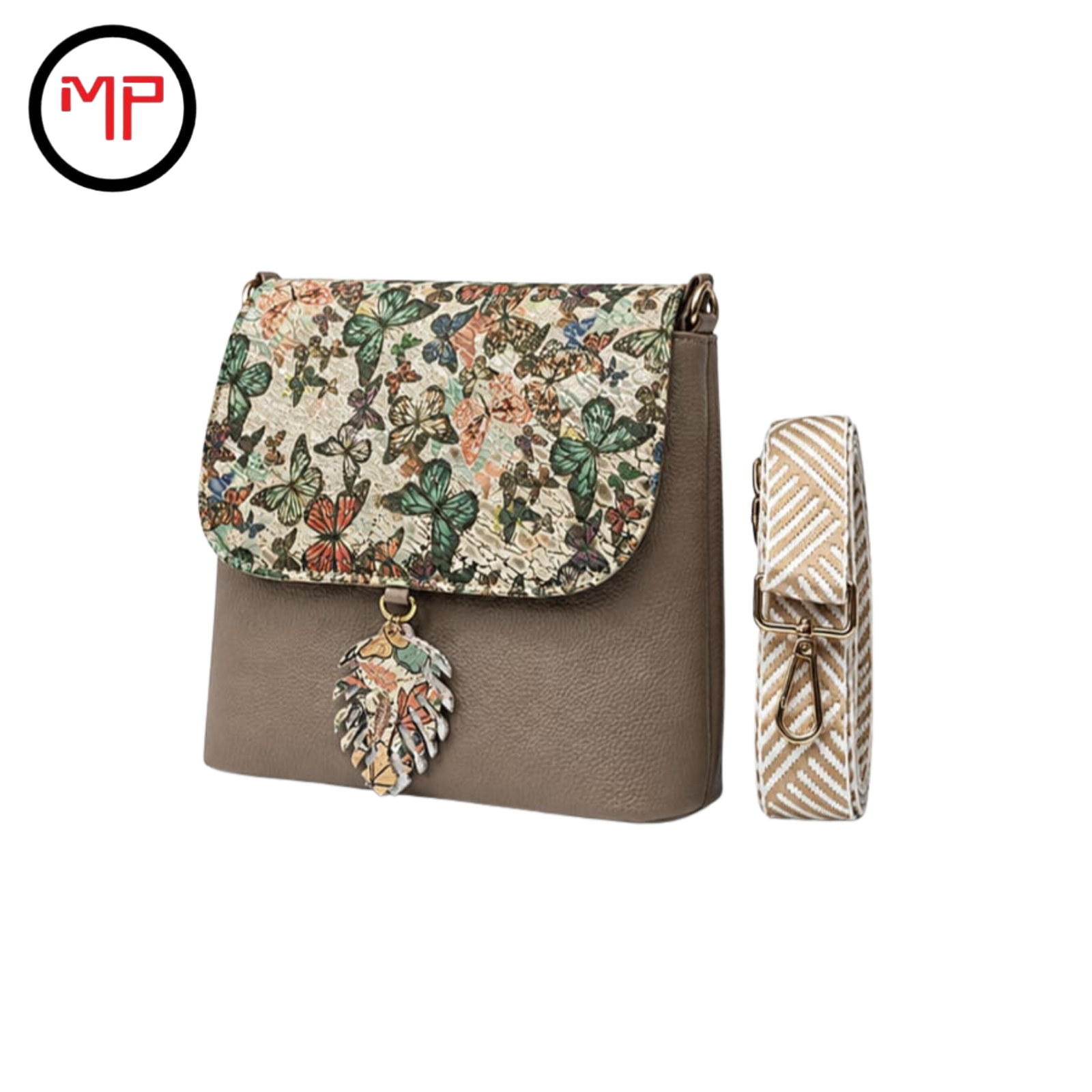 Mano Libre Cuero Beige