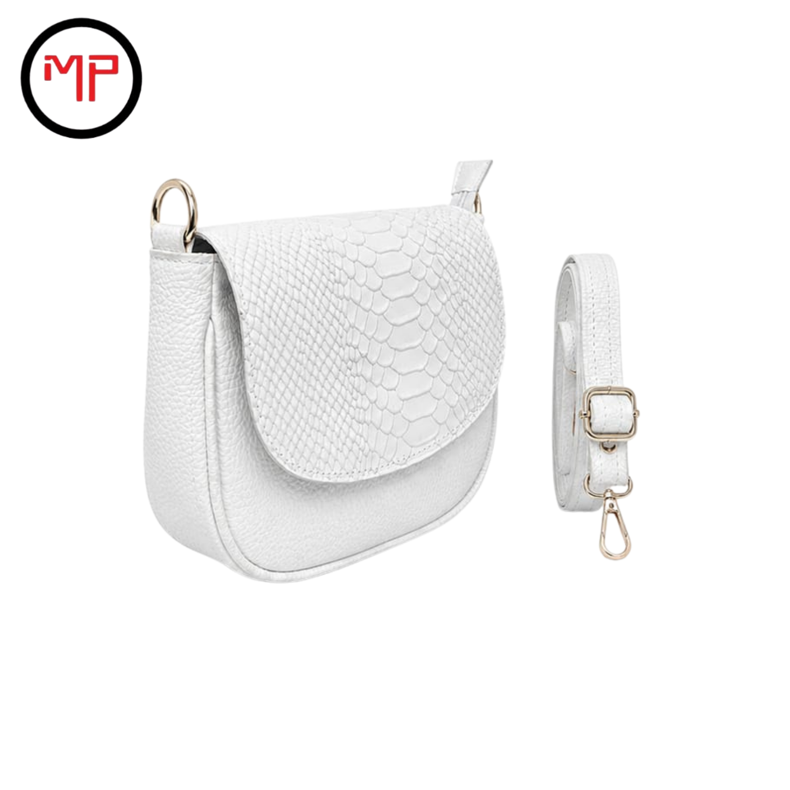 Mano Libre Cuero Dama Folia Blanco