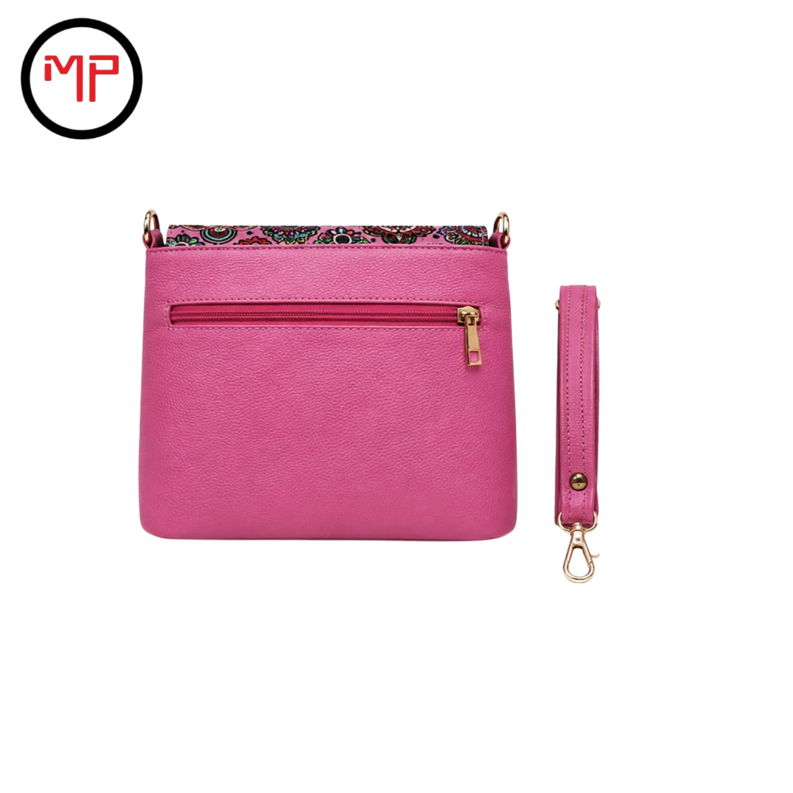 Mano Libre Cuero Fucsia Dama