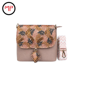 Mano Libre Hoja Oro Rosa Floral