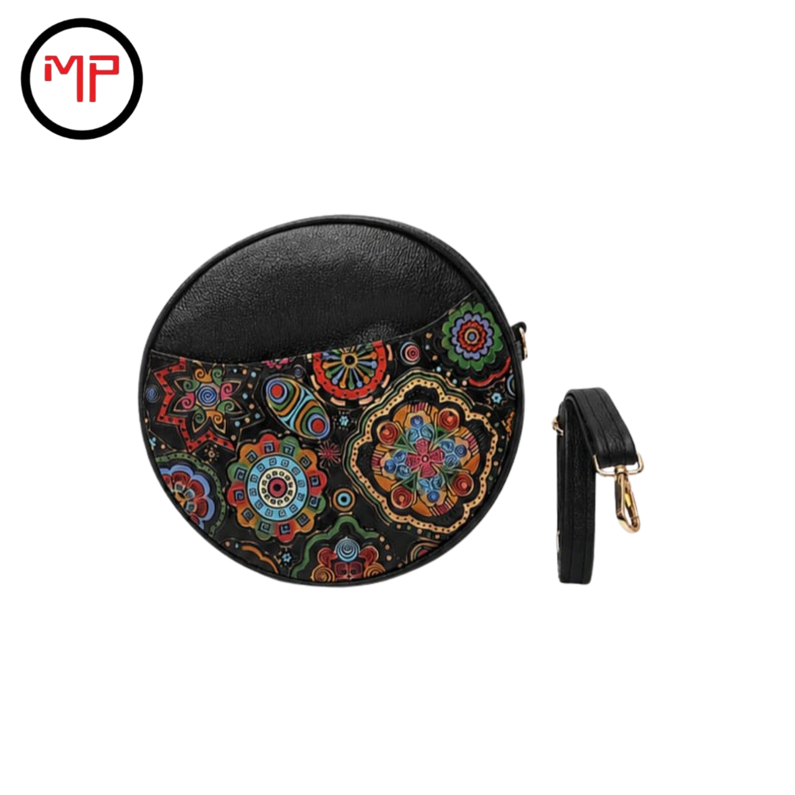 Mano Libre Redondo Negro Mandala