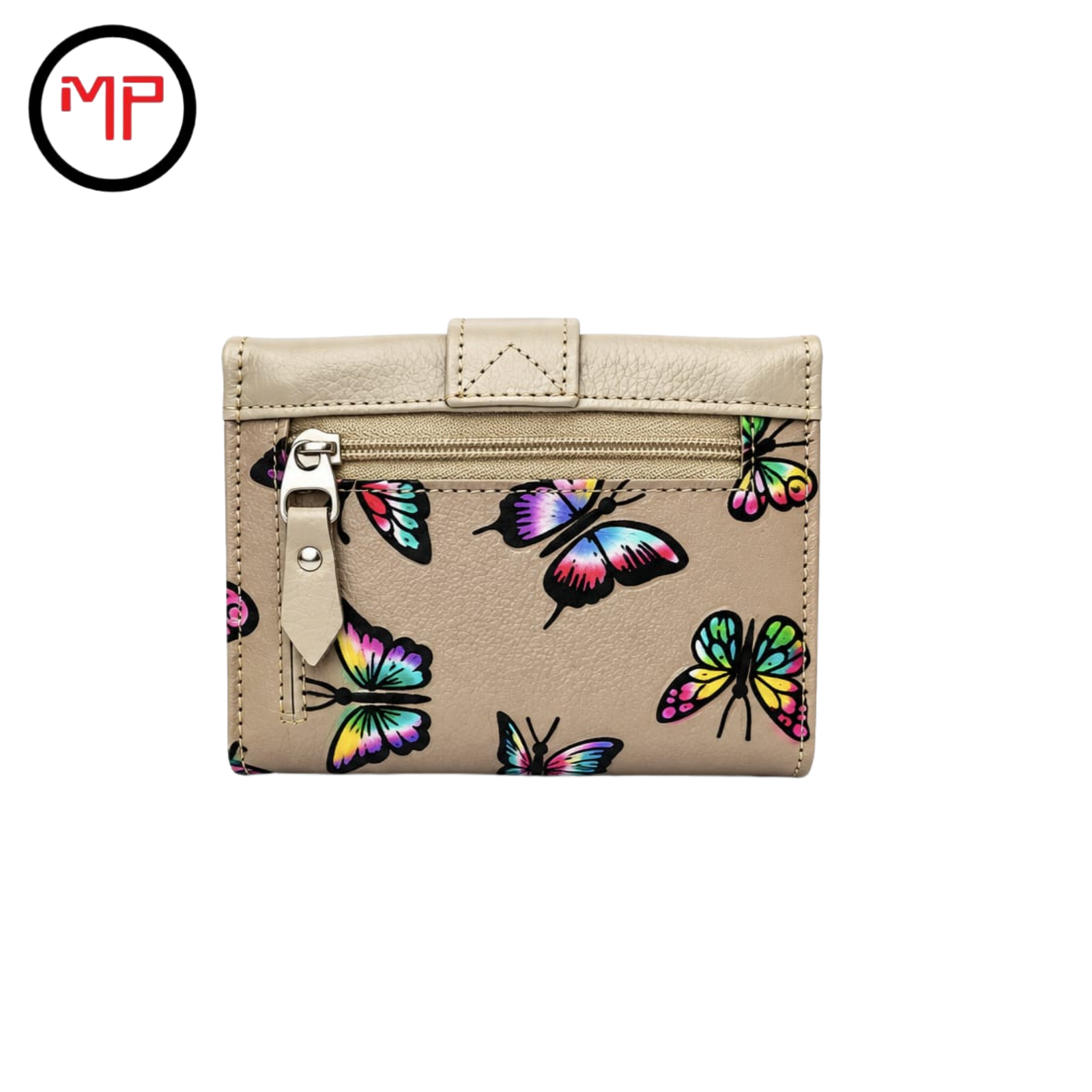 Billetera Chapeta Cuero Beige