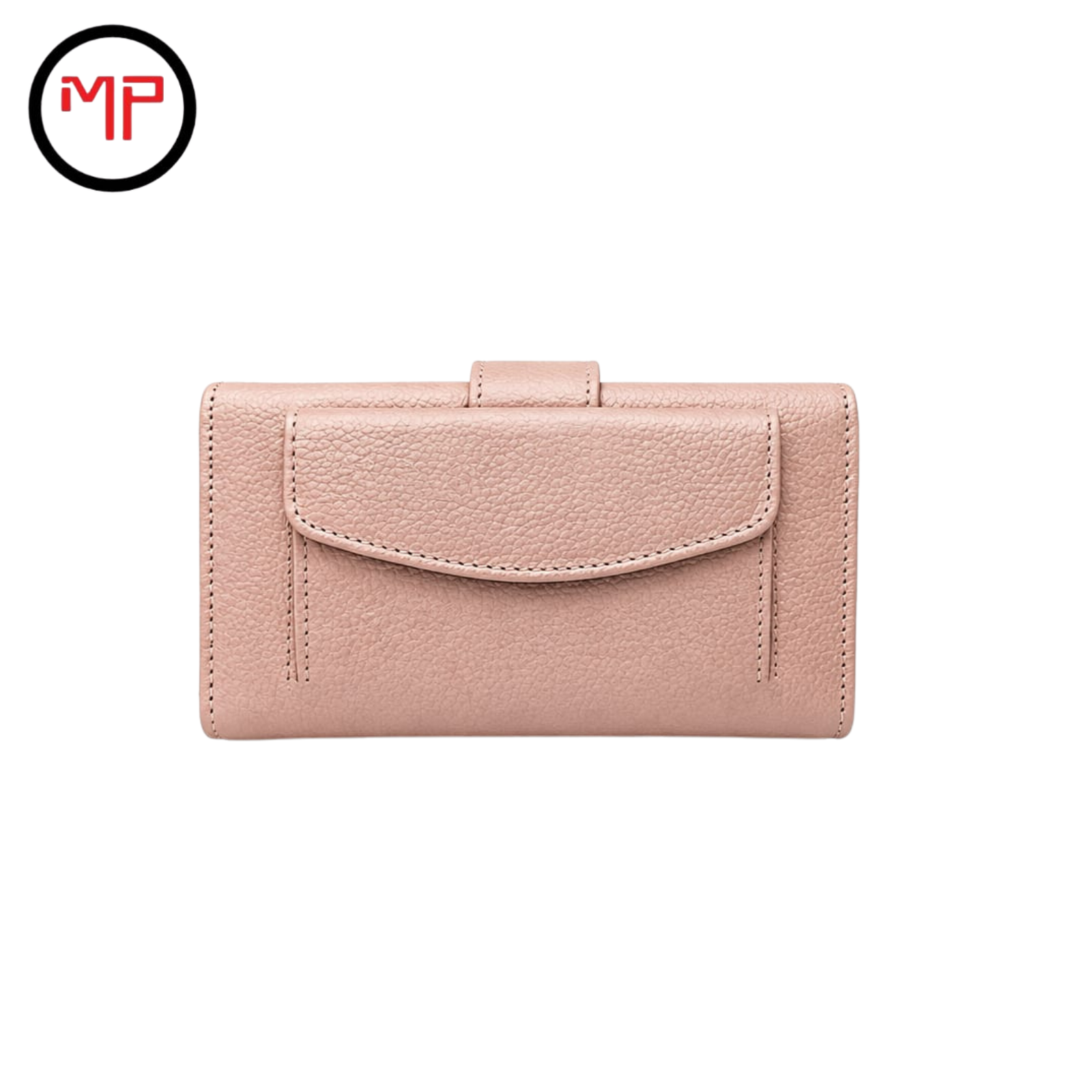Billetera Chapeta Cuero Oro Rosa