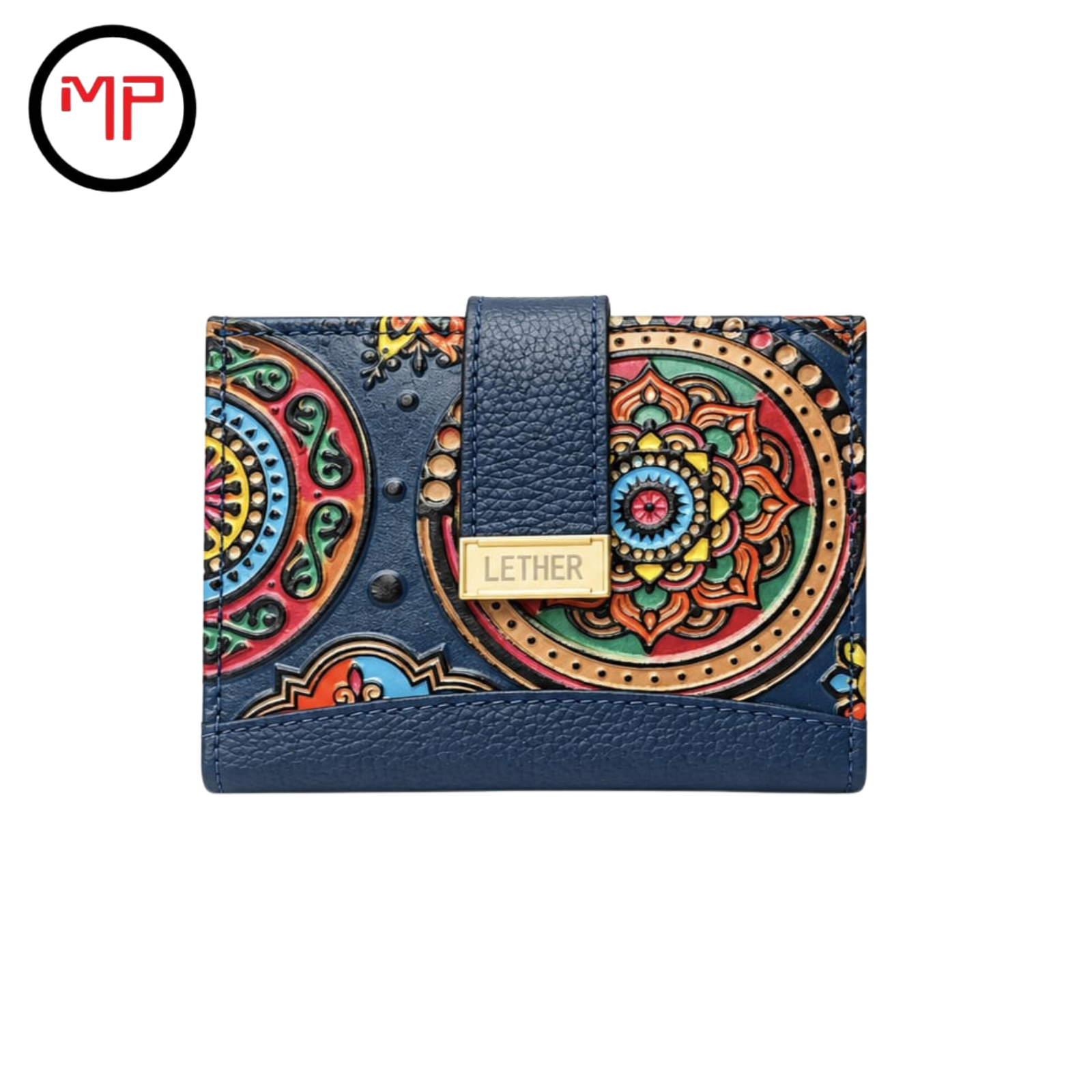 Billetera Chapeta Delgada Azul Oscuro