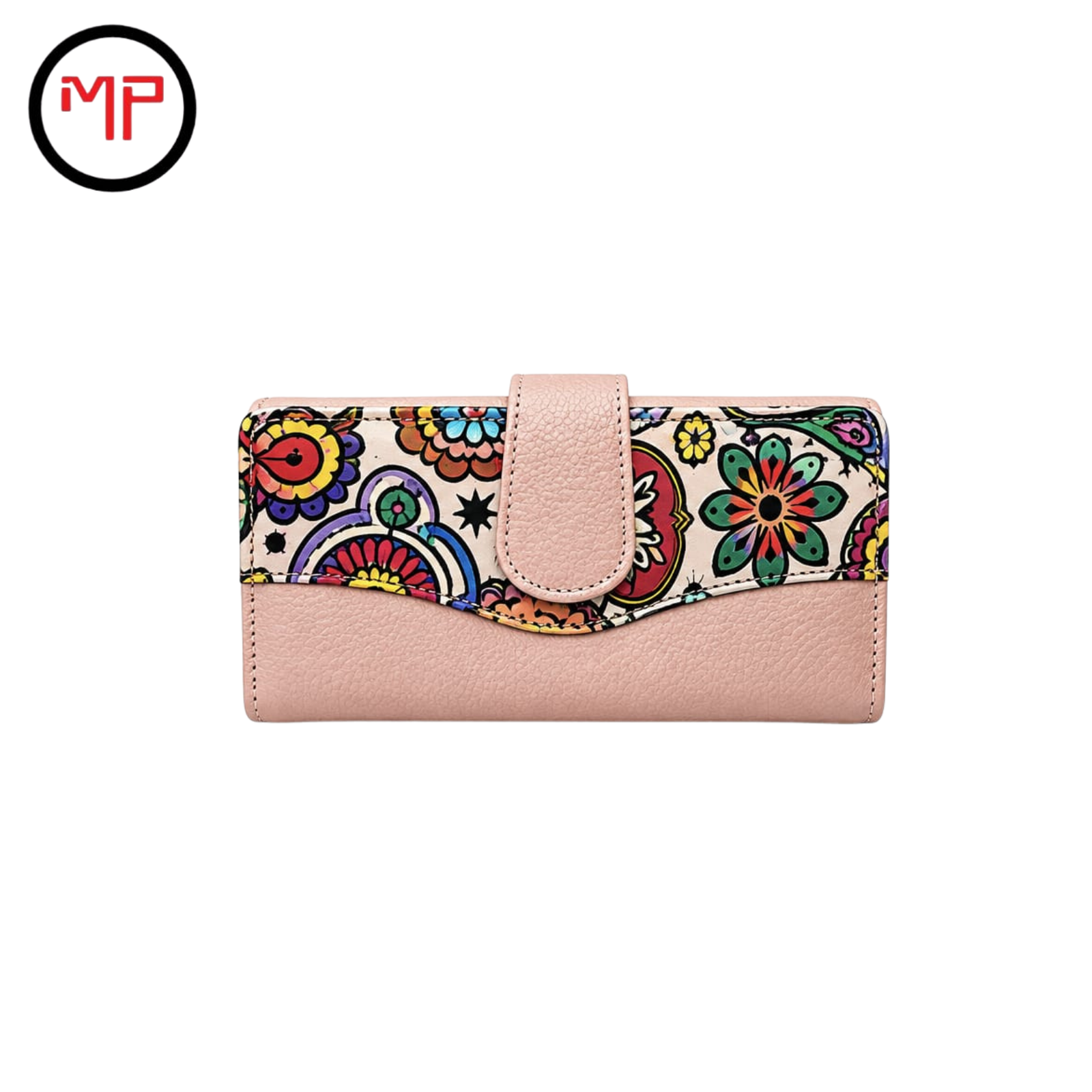 Billetera Chapeta Grande Oro Rosa