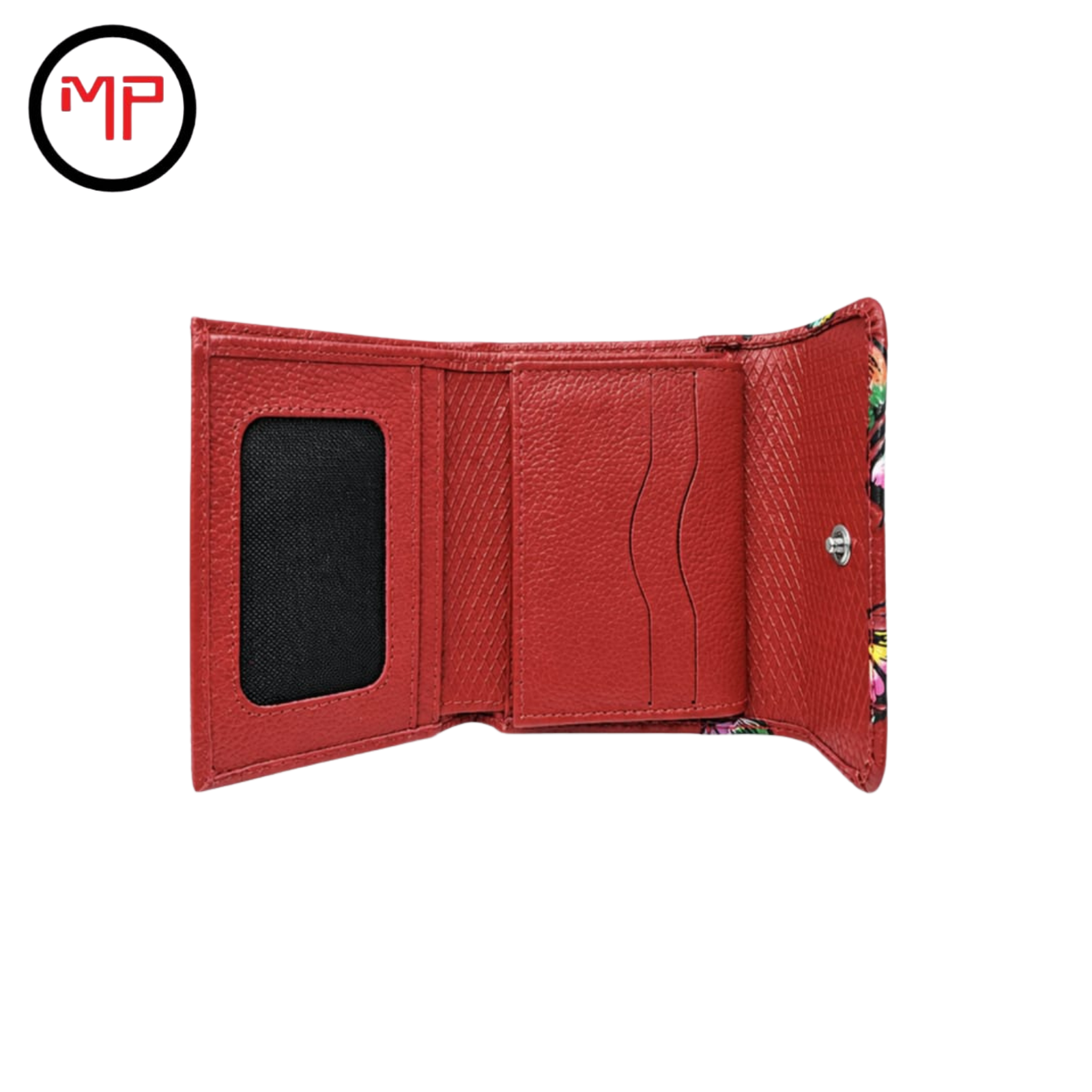 Billetera Cuero Dama Roja
