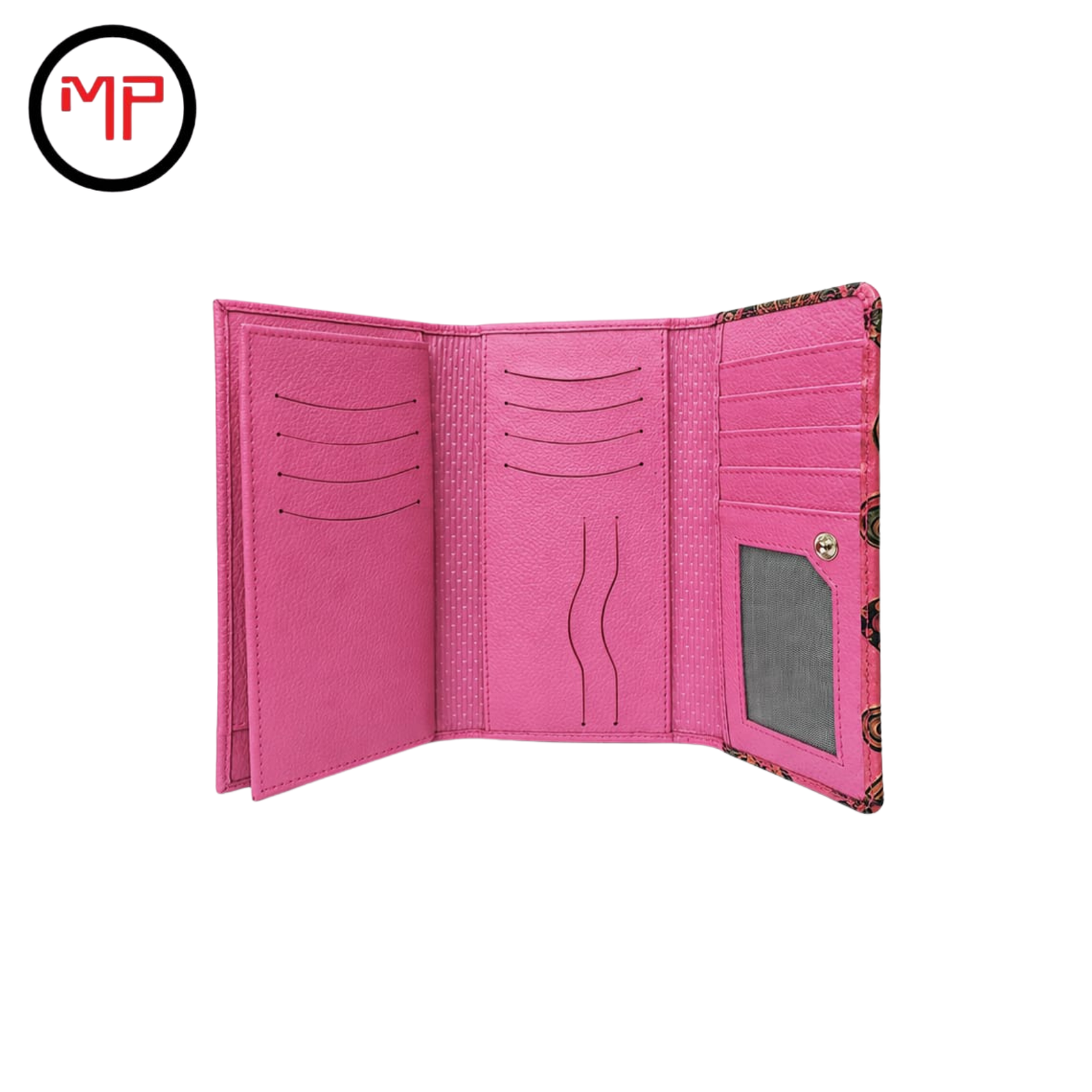Billetera Cuero Fucsia