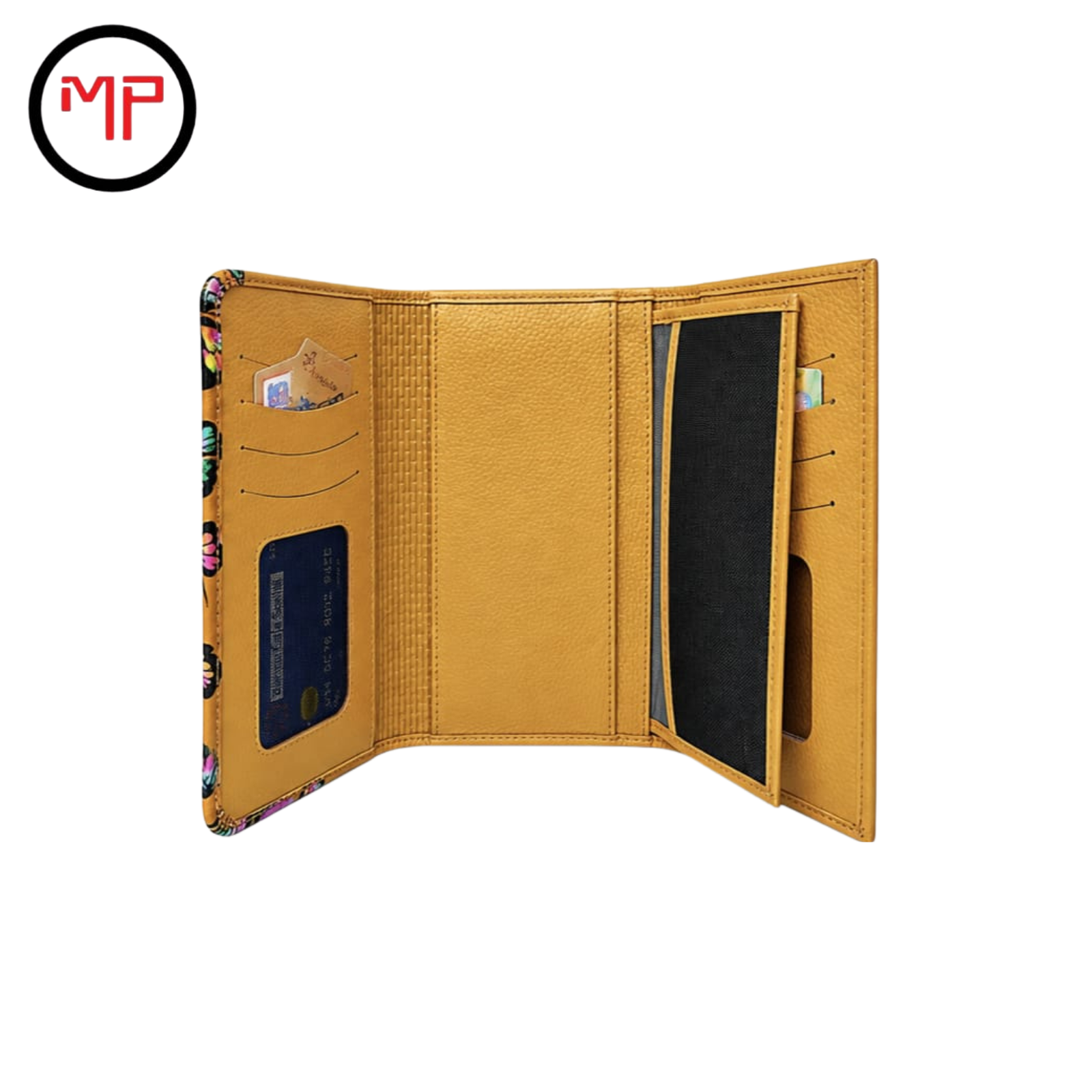 Billetera Cuero Mostaza