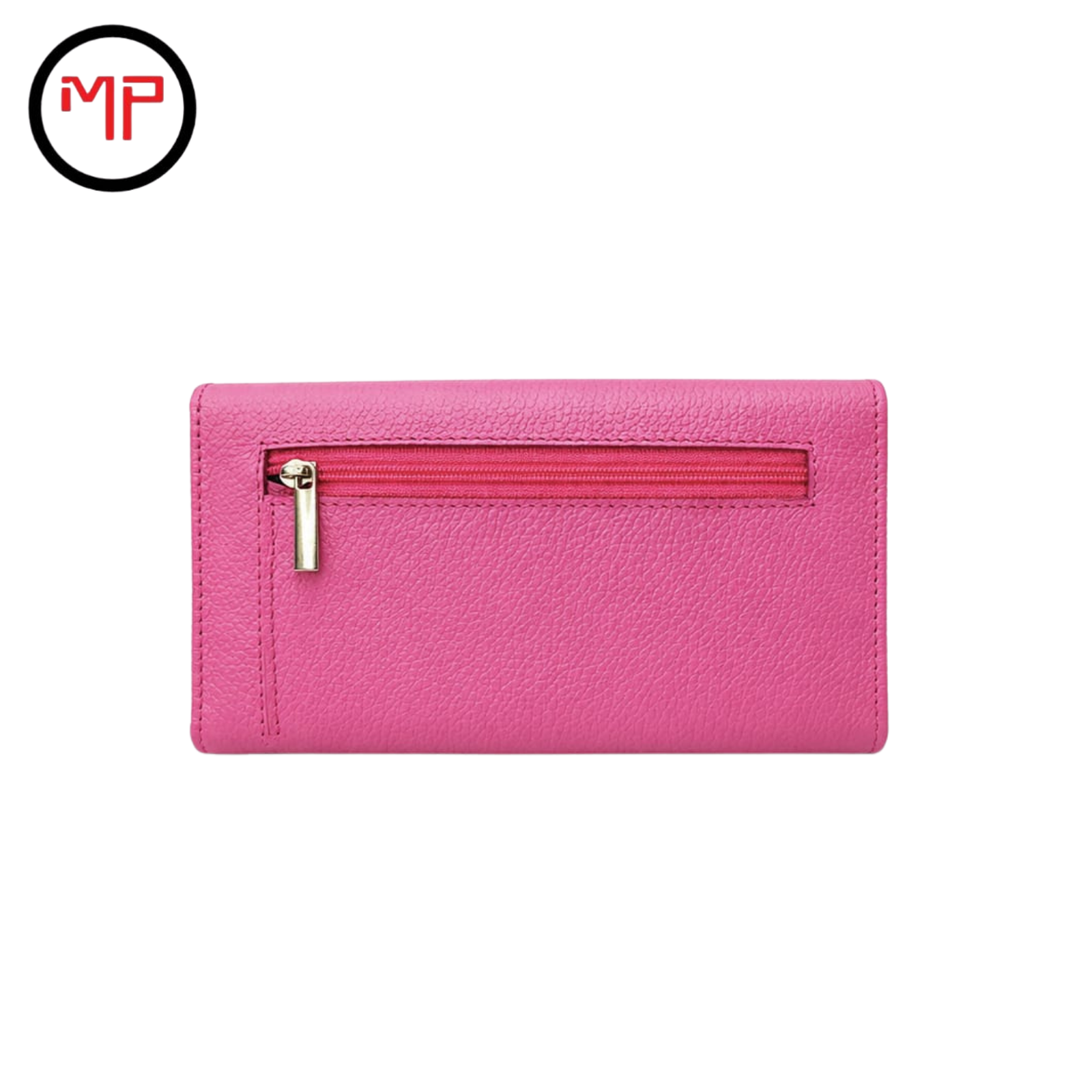 Billetera Sobre Cuero Fucsia