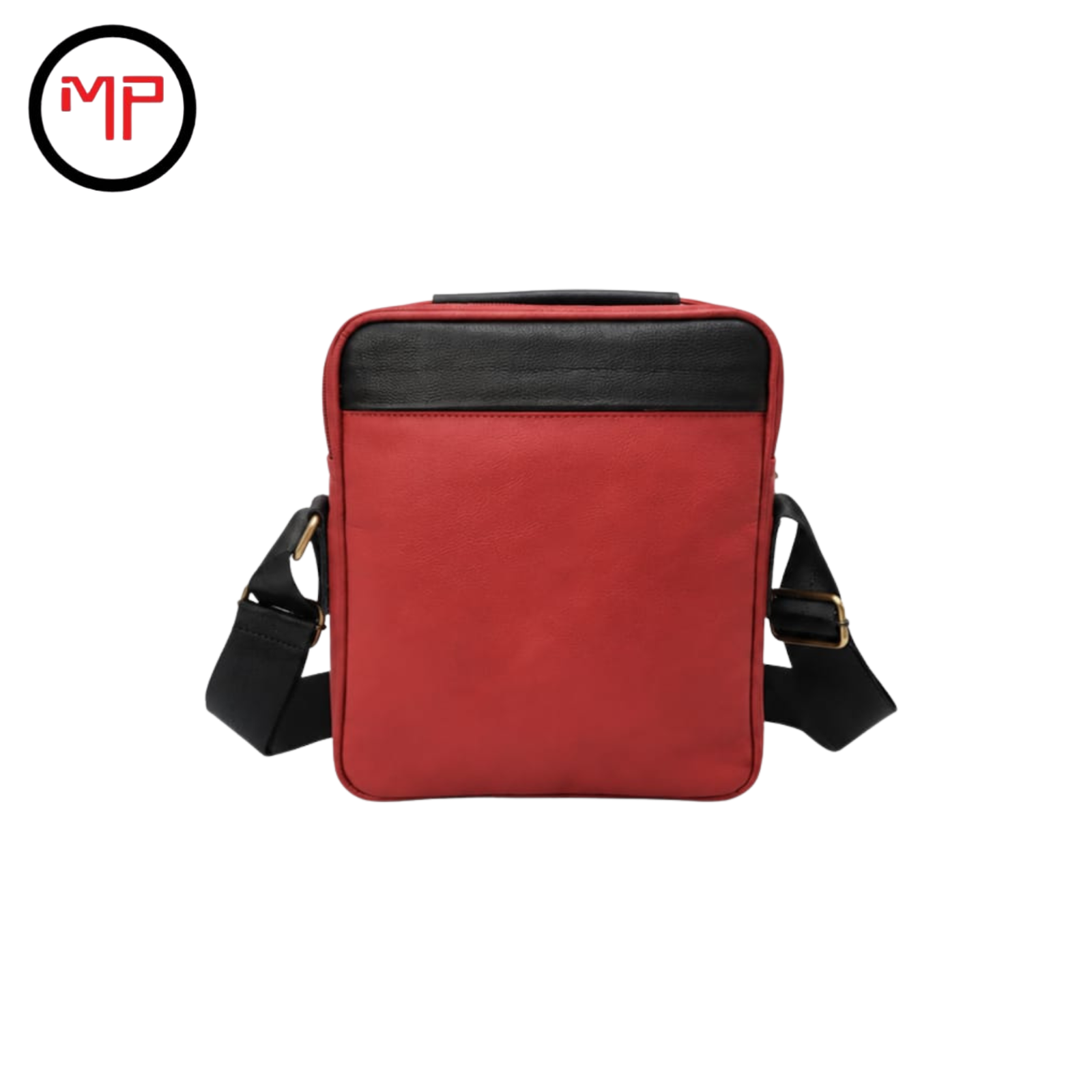Carriel Rojo Cuero Hombre